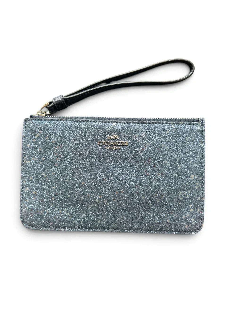 Coach Star Glitter Corner Zip Wristlet